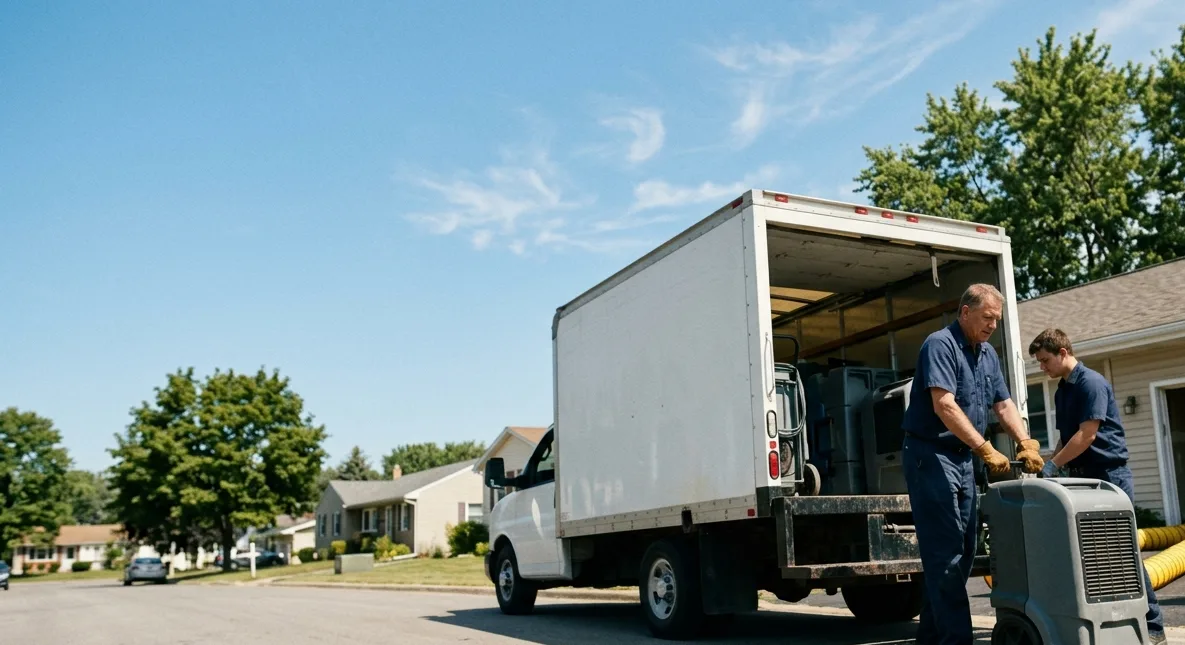 Water Damage Cleanup in Bluffs, IL near me